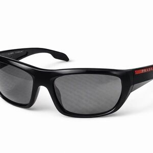 Vintage Prada Sport Sunglasses - Linea Rossa Rectangular Grey Frame